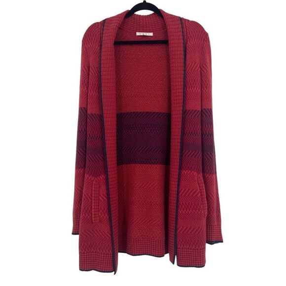Cabi Red Joy Open Front Cardigan Sweater Red Small - Picture 1 of 9